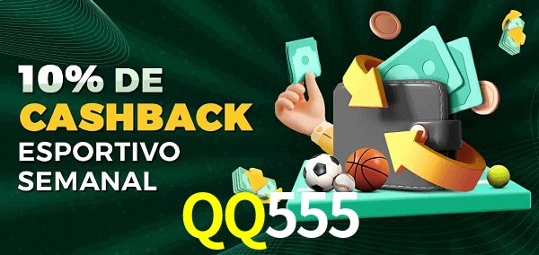 10% de bônus de cashback na QQ555